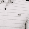 Lacoste Premium Striped Polo – Off White Edition - Image 2