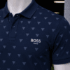 BOSS Navy Triangle Polo - Image 2