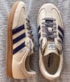 Adidas Originals Samba OG Off White Dark Blue Clear Sky (Women's) - Image 3