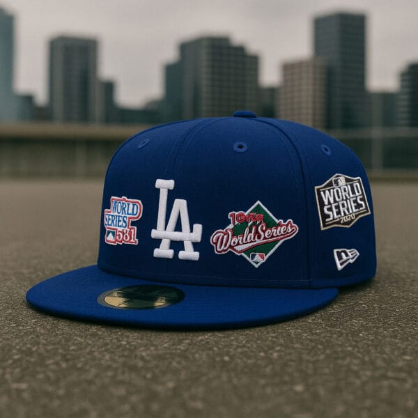 Men's Los Angeles Dodgers New Era Royal 7x World Series Champions 59FIFTY - Fitted Hat