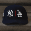 NEW ERA 9FORTY MLB NY YANKEES | LA DODGERS WS 1981 NAVY / SCARLET UV CAP AJUSTABLE - Image 3