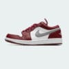 Jordan 1 basse coloris blanc/bordeaux.