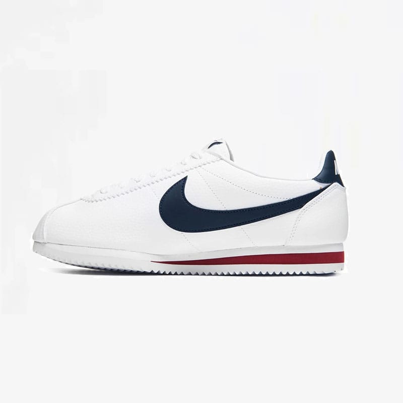 cortez fr Nike Classic Cortez Cuir - Blanc/Bleu Marine/Rouge - Image 1