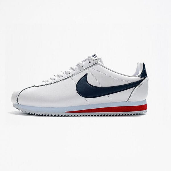 Nike Classic Cortez Cuir - Blanc/Bleu Marine/Rouge