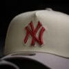 New Era New York Yankees WS 24 A-Frame 9FORTY Snapback Chrome White & Cardinal - Image 5