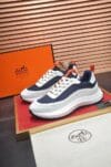Sneakers Hermès Urban Wave – Bleu Marine & Blanc - Image 9