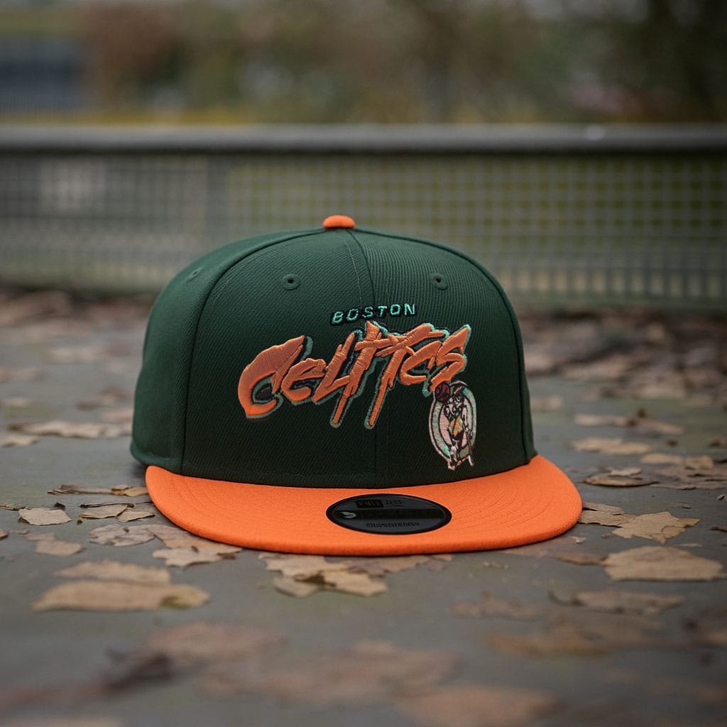 site celtics Casquette Boston Celtics NBA 9FIFTY – Vert & Orange - Image 1