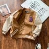 Blouson Varsity Camel & Crème – Broderies Premium - Image 3