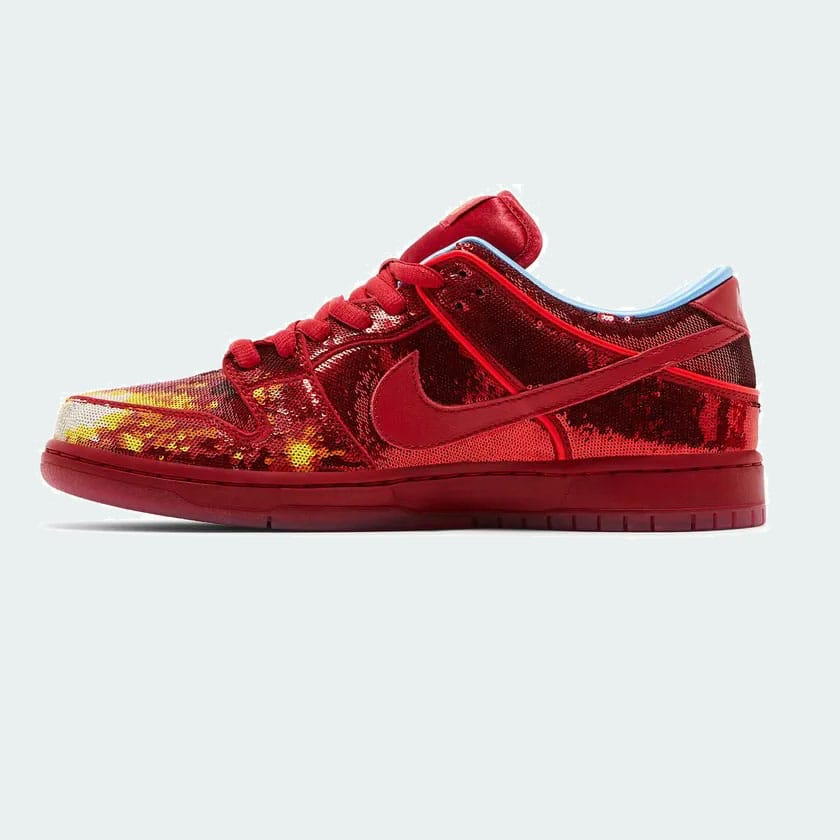 QSDQDQQQ SB Dunk Low The Wizard of Oz Ruby Red Slipper - Image 1
