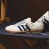 Adidas Samba Off White Dark Blue - Image 2