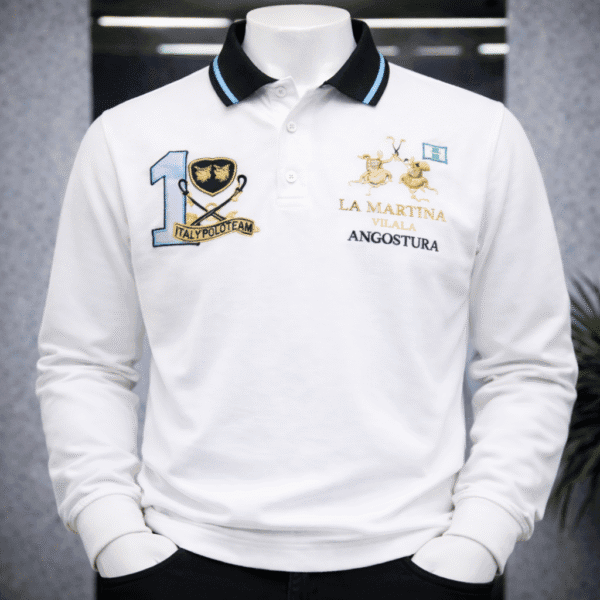 La Martina Vilala Angostura – Polo Premium Blanc