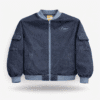 Blouson Denim Corteiz Logo Brodé – Bleu Délavé Premium