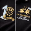 Polo La Martina Argentina Noir – Broderie Gold Edition - Image 2