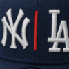 New Era NY × LA Split Navy Snapback Cap – MLB Rivalry Edition - Image 2
