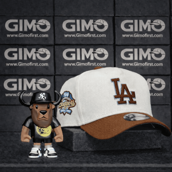 New Era Los Angeles Dodgers 100th Anniversary A-Frame 9FORTY Two Tone Snapback Grey UV