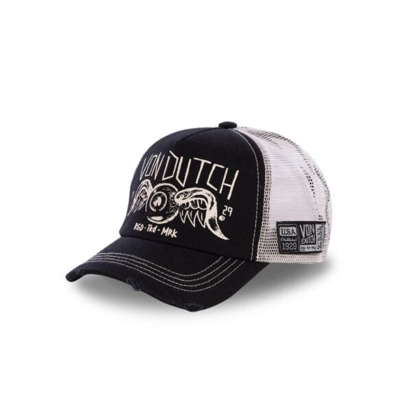 Black Von Dutch mesh Trucker cap