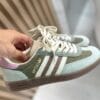 HANDBALL SPEZIAL UNISEX - Baskets basses - silver green/cream white/magic mauve ZD - Image 3
