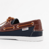 Sebago Docksides Bicolore Navy & Burgundy – Semelle Blanche - Image 2