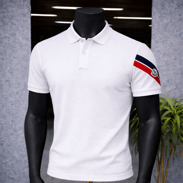 Polo Blanc minimaliste à col classique