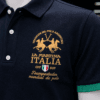 Polo LA MARTINA bleu marine - Image 4