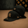 New Era NY Black & Gold Fitted Cap – Dual Edition