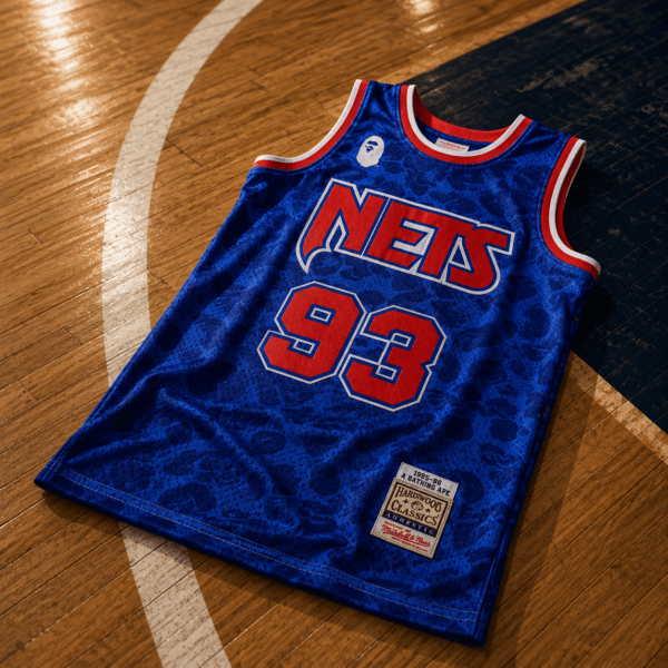 BAPE Nets Hardwood Blue Edition Jersey