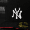 New Era NY Black Diamond Fitted Cap – Black Edition - Image 2