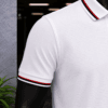Polo Blanc Signature Tricolore - Image 4