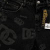 Black Royal D&G Monogram Denim Short - Image 3