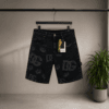Black Royal D&G Monogram Denim Short - Image 2