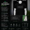 L*acoste Grid Crocodile Black Tee - Image 5