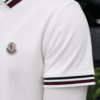 Polo Moncler Signature Blanc Bordeaux Premium - Image 3