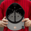 59FIFTY MLB NEW YORK YANKEES BLACK WOOL/ GREY UV FITTED CAP - Image 2