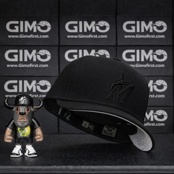 Blackout Marlin Fitted Cap – Full Black Edition