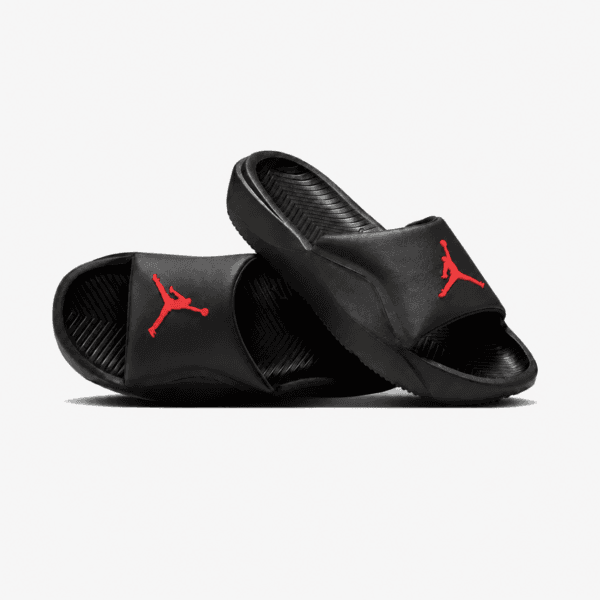 Claquette Noir & Rouge Style Sport Premium