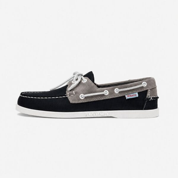 Sebaco Docksides Bicolore Navy & Gris