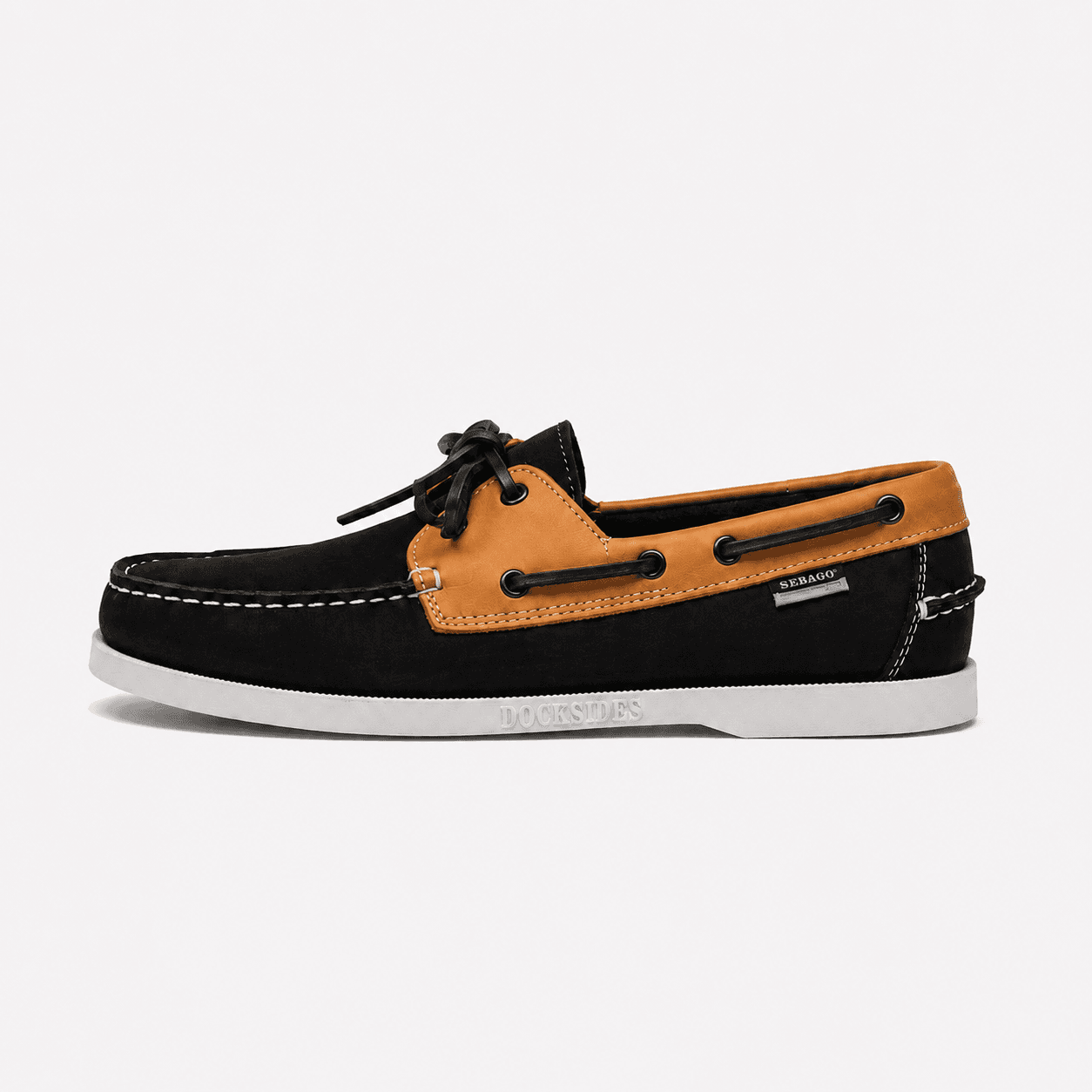 13d987fc-b20c-4ab7-be5b-aee545882d40 Sebaco Docksides Portland Black & Tan – Chaussure Bateau Premium - Image 1