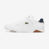 Lacoste T-Clip Premium Leather – White / Navy / Brown