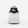 Lacoste T-Clip Premium Leather – White / Navy / Brown - Image 3