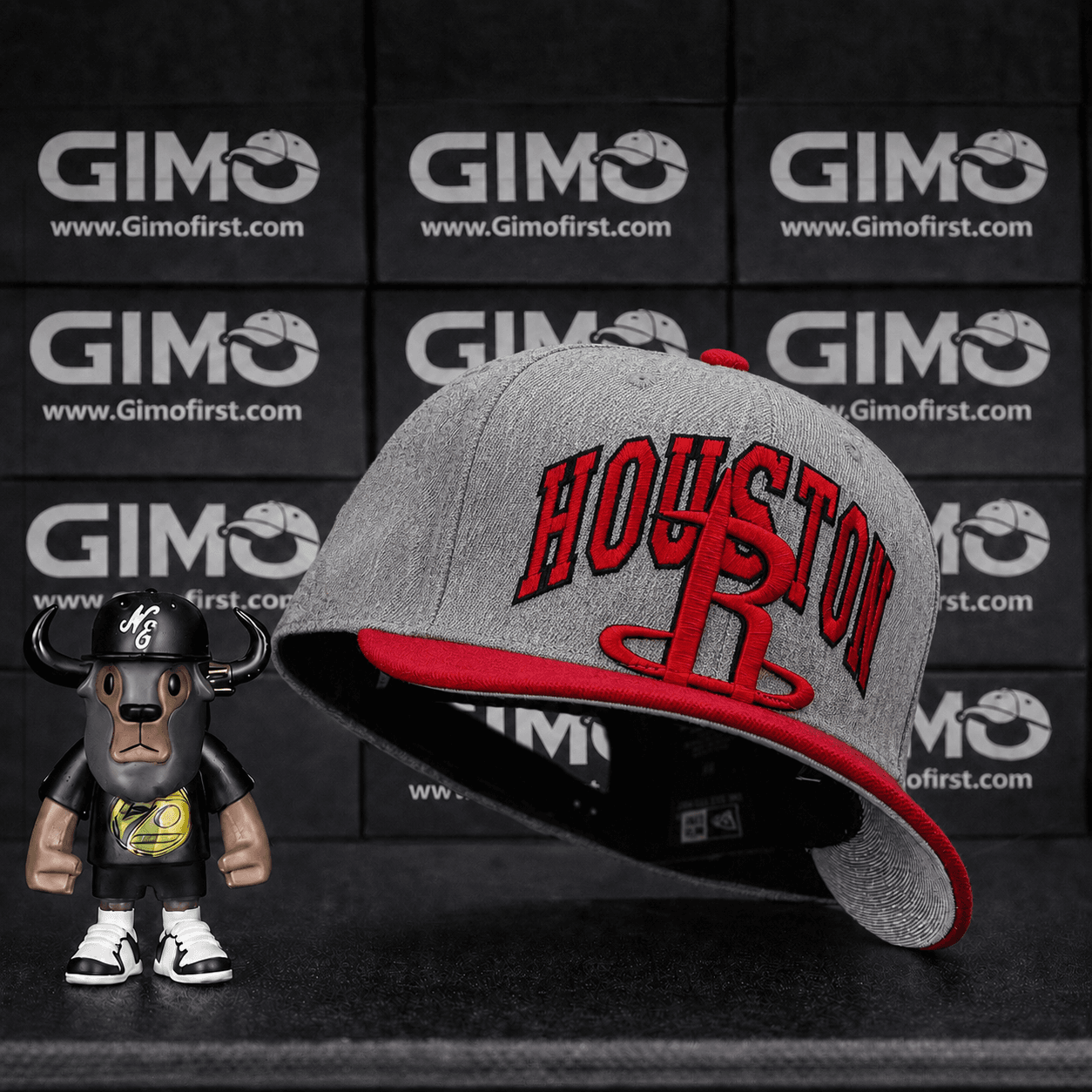 final Men's Houston Rockets New Era Gray/Red Tip-Off Two-Tone - Image 1
