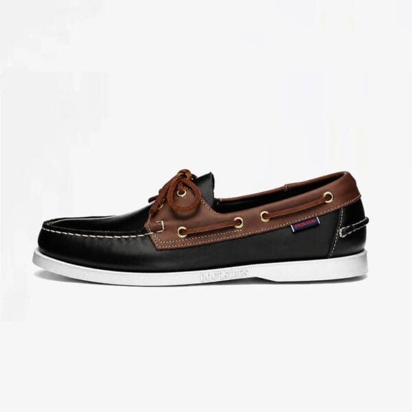 Chaussure bateau Sebago noire et marron