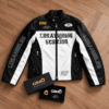 Men’s PU Leather Racing Jacket