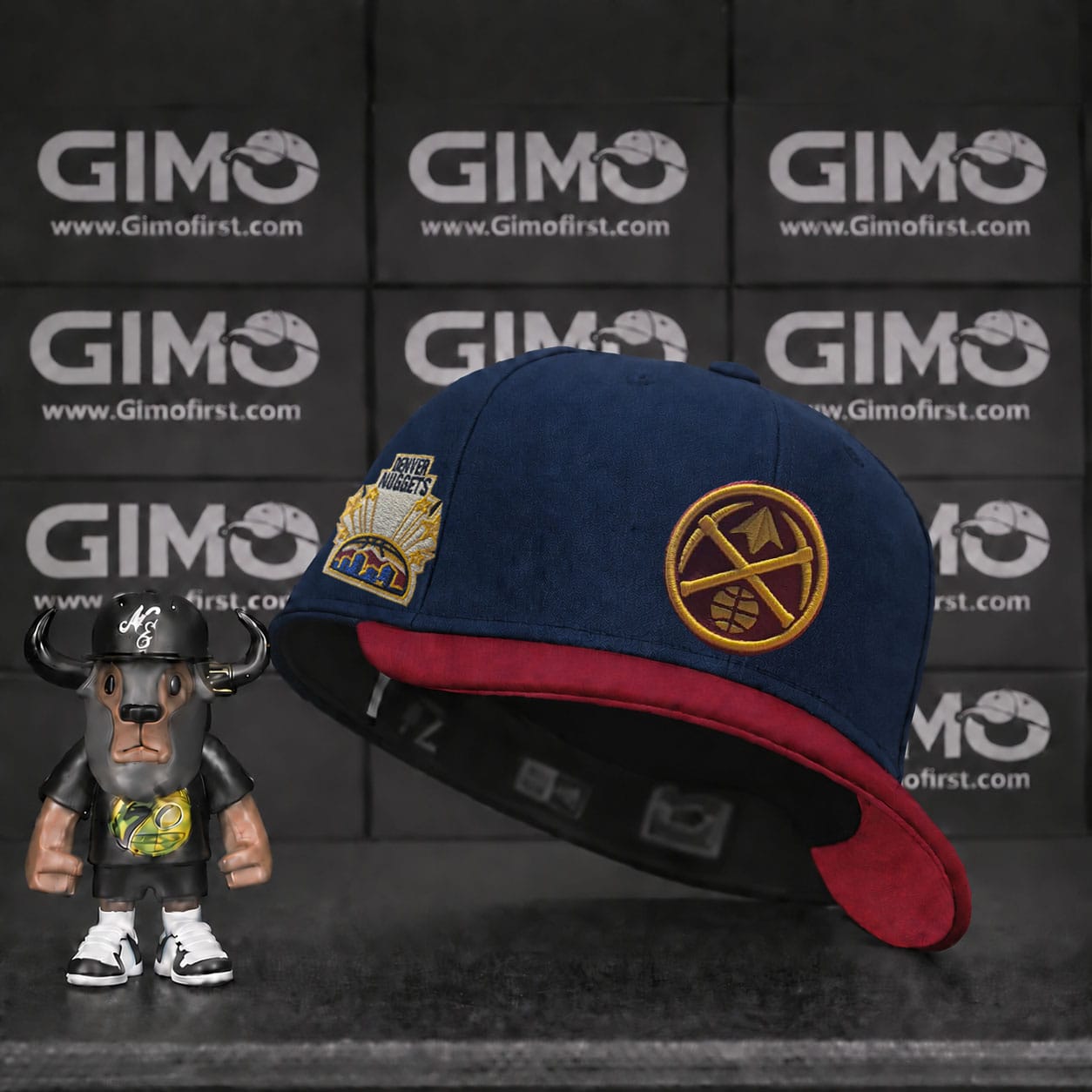 blll Casquette New Era Denver Nuggets Navy & Bordeaux – 59FIFTY (57-58-59) - Image 1