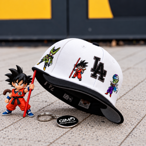 New Era 59FIFTY LA – Dragon Ball Z Edition White & Black